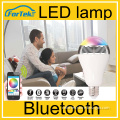 E27 bluetooth speaker led light bulb with app or remote control